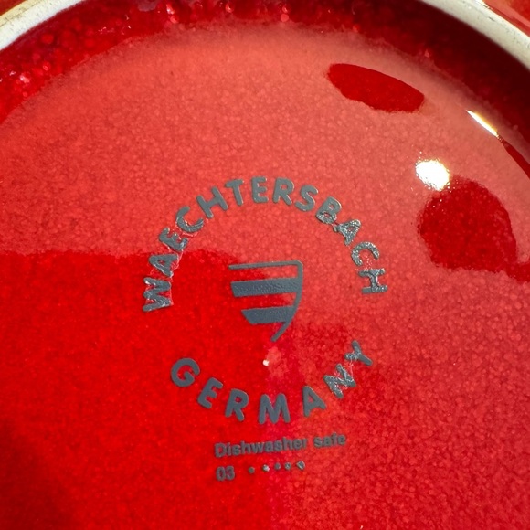 Waechtersbach Freestyle Paradise Saucer Plate Red Orange Flower Germany Set of 5 - Picture 9 of 12